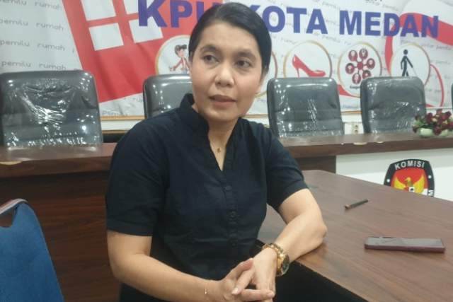 20231104_163332 Ketua KPU Kota Medan, Mutia Atiqah.