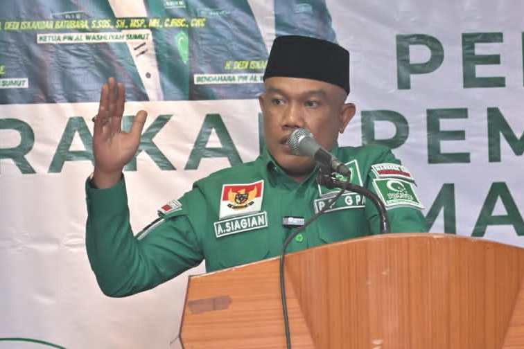 Ketua Umum Pimpinan Pusat Gerakan Pemuda Al Washliyah (PP GPA) Aminullah Siagian