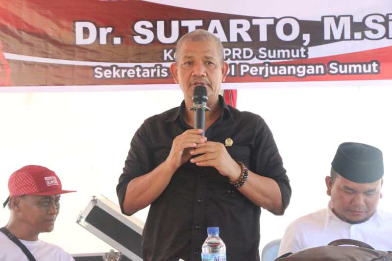 Ketua DPRD Sumut Sutarto saat Sosialisasi Ranperda Pemajuan Kebudayaan.