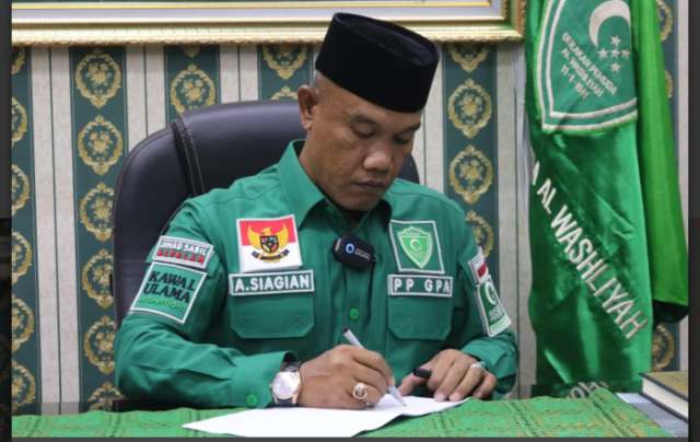 Ketua Umum DPP Gerakan Pemuda Al-Washliyah (GPA) Aminullah Siagian