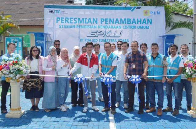 PLN Resmikan SPKLU Baru di Sumatera Utara