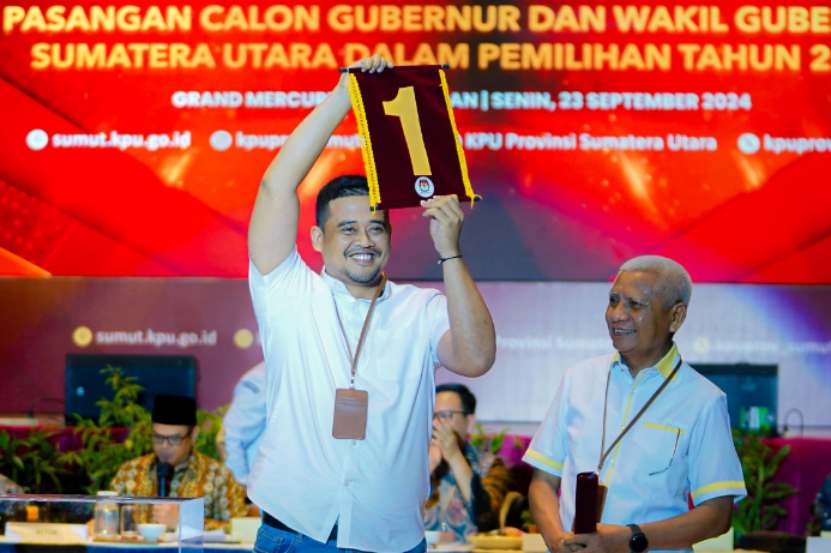 Pasangan Calon Gubernur dan Wakil Gubernur Sumatera Utara, Bobby Nasution - Surya.