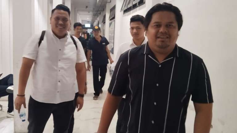 Perwakilan Polda Sumut selaku Termohon di PN Medan.