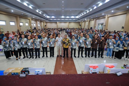 Rapat Anggota Tahunan (RAT) Koperasi Konsumen KPRI Pemko Medan Tahun Buku 2025 di Gedung Fatimah Gultom, Jalan Eka Warni, Medan Johor, Kamis (3/9/2026).