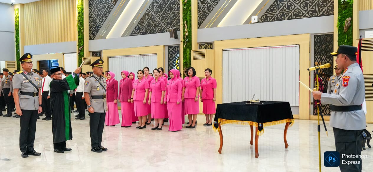 Kapolda Sumut Irjen Pol Wisnu Hendrawan pimpin sertijab Irwasda. (Ist)