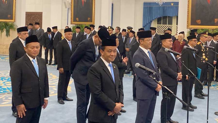 Prabowo resheflu kabinet Merah Putih di Istana Negara. (Ist)