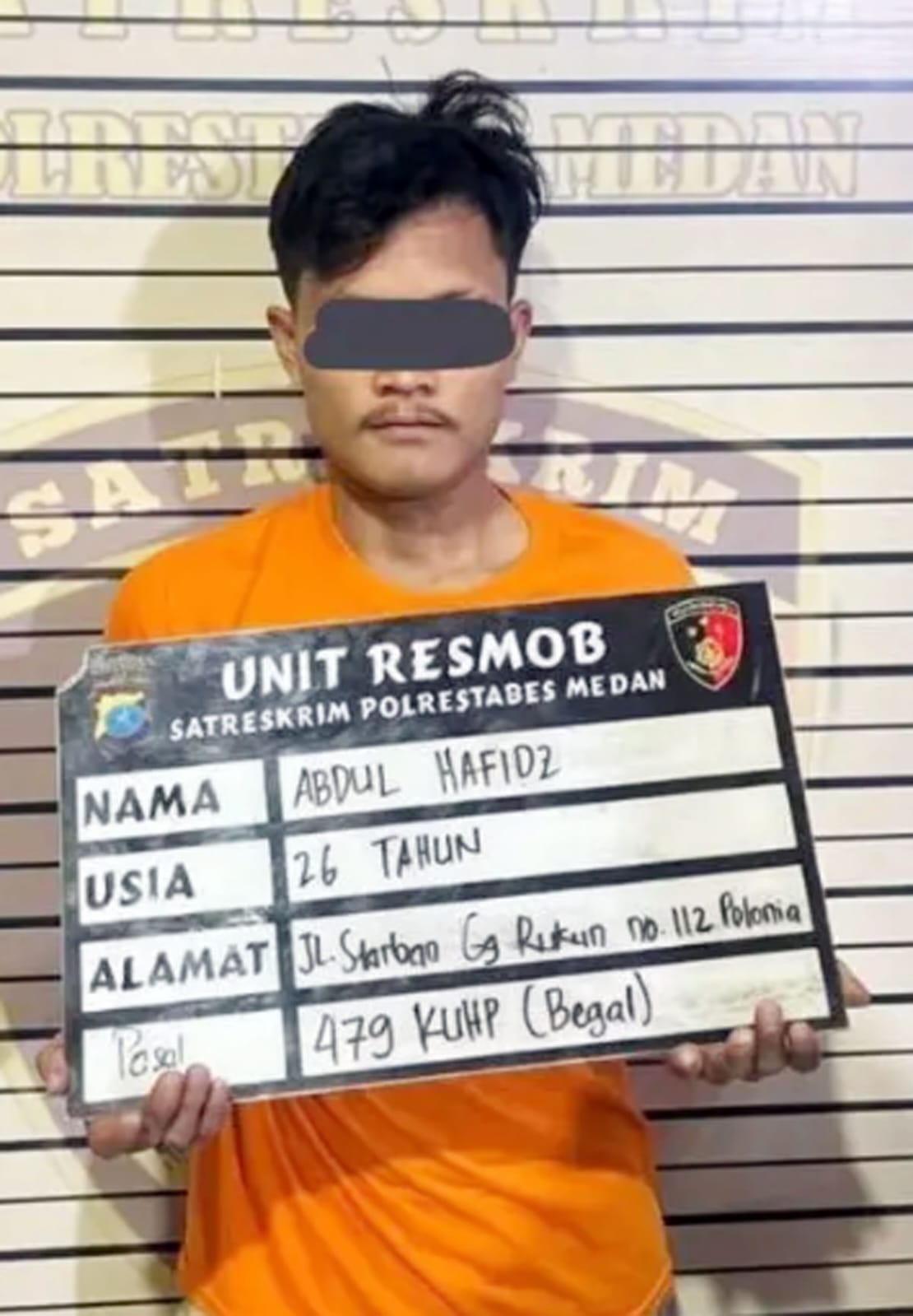 Pelaku begal yang buron setahun kini ditangkap polisi. (Ist)
